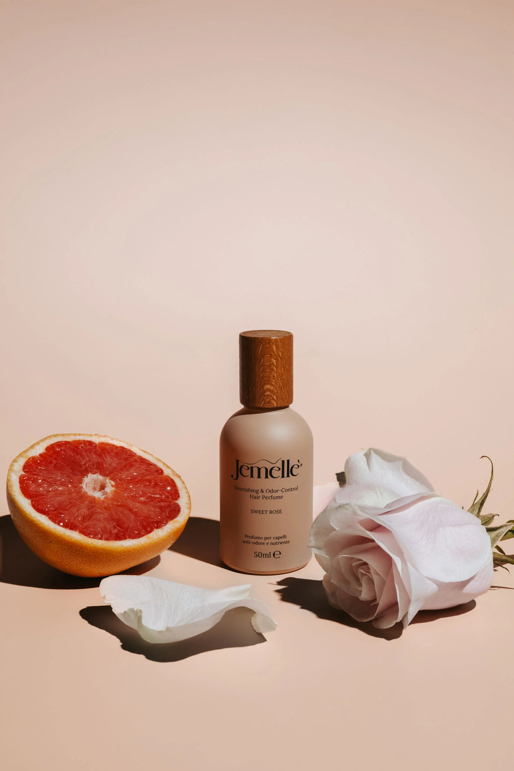 Jemellè |Sweet Rose | Profumo per capelli anti-odore e nutriente